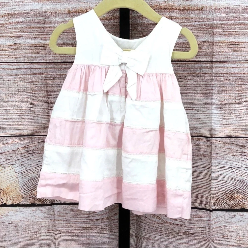 Janie and Jack Pink and White Sundress Size 12 to 18
